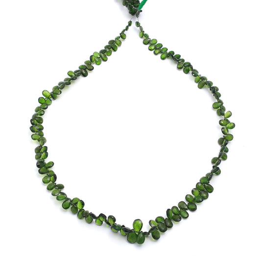 Chrome Diopside Green Rondelle Faceted Natural Beads 16 Inches Strands