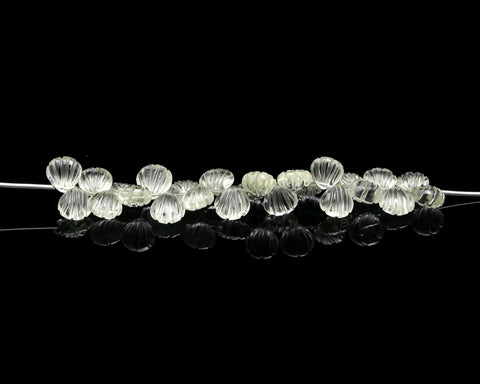 Green Amethyst Green Shell Faceted Natural Beads 4 Inches Strands