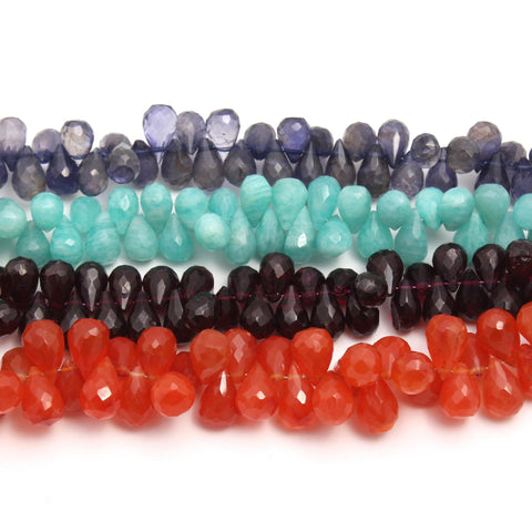 Carnelian Orange Cube Faceted Natural Beads12 Inches Strands