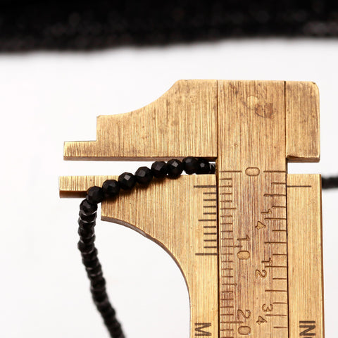 Black Spinel  Shine Cube Faceted Coating Beads 13 Inches Strands