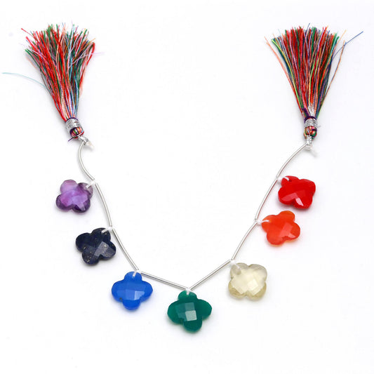 Multi Stone Natural Clove Faceted 8 Inches Strands