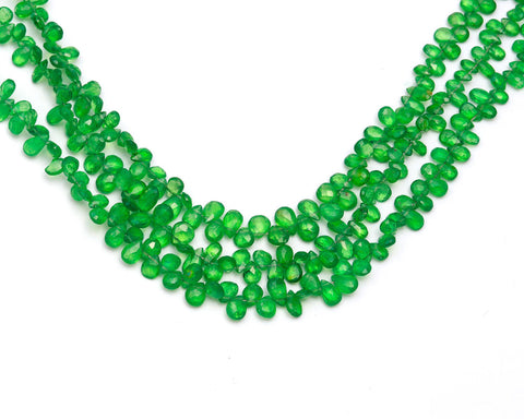 Tsavorite Stone Marquise Faceted Natural Beads 13 Inches Strands