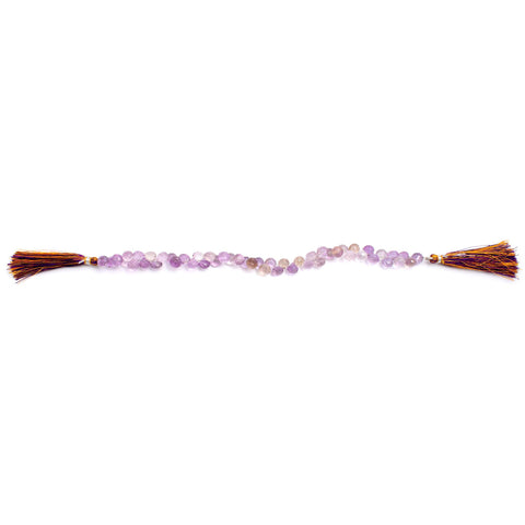Amethyst Purple Onion Faceted Natural Beads 8 Inches Strands