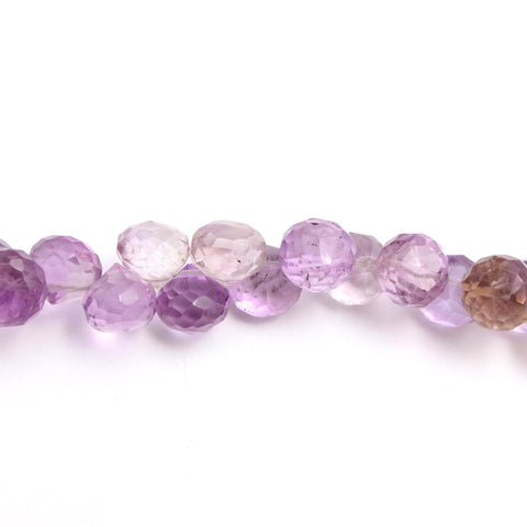 Amethyst Purple Onion Faceted Natural Beads 8 Inches Strands