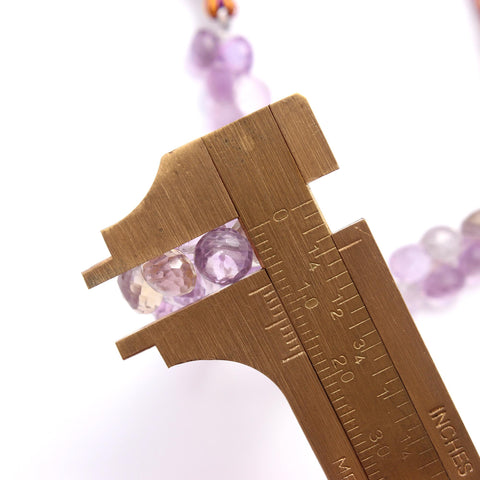 Amethyst Purple Onion Faceted Natural Beads 8 Inches Strands
