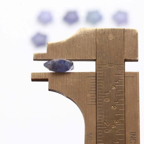 Blue Sapphire Blue Star Smooth Faceted 8 MM Stone