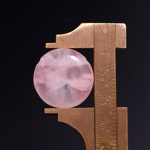 Pink Strawberry Quartz Pink Coin Faceted Natural 24 MM Stone