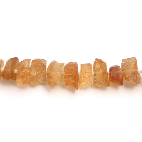 Citrine Shape Raw Faceted Natural Beads 8 Inches Strands