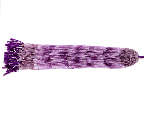 Amethyst Shaded Pink Round Carving Natural Beads 13 Inches Strands