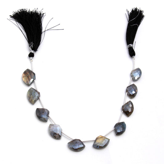 Mystic Coated Labradorite Hexagon Faceted Natural Beads 8 Inches Strands