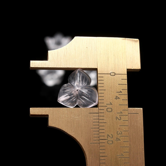 Rose Quartz Light Pink Flower Faceted Natural 8 MM Stone