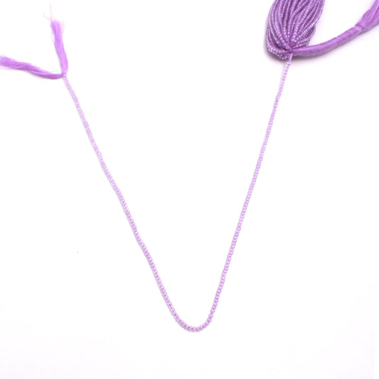 Crystal Quartz Lavender Round Faceted Coated Beads 12 Inches Strands