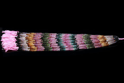 Watermelon Tourmaline Black Rondell Smooth Natural Beads 13 Inches Strands