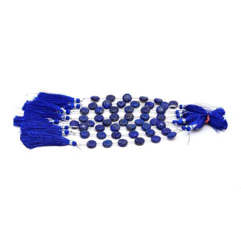Lapis Lazuli Beads Petal Flower Faceted Natural Beads 8 Inches Strands