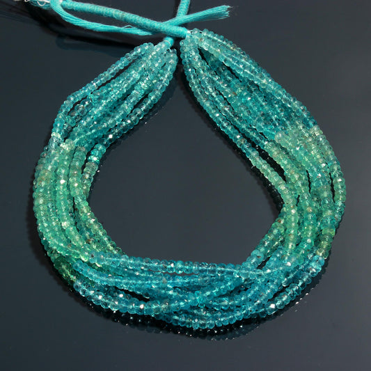 Fluorite Coin Faceted Natural Rondell 10 mm Beads 16 Inches Strands For Jewelry Making