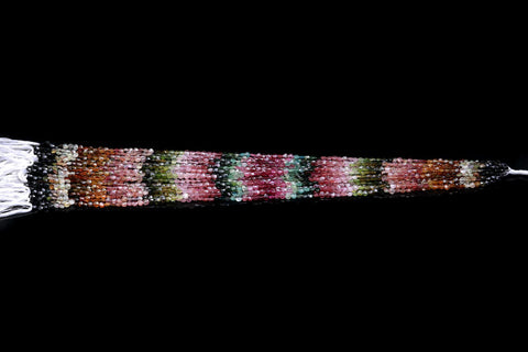 Watermelon Tourmaline Coin Smooth Natural Beads 13 inches Strands