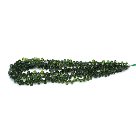 Chrome Diopside  Green Rondelle Faceted Natural Beads 16 Inches Strands
