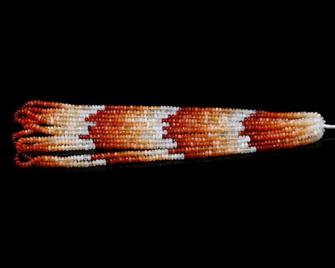 Mexican Fire Opal Orange Round Faceted Natural Beads 16 Inches Strands