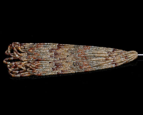 Zircon Brown Rondell Faceted Natural Beads 16 Inches Strands