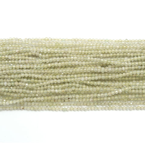 Prehnite Round Smooth Bronze Coating Beads 12 Inches Strands