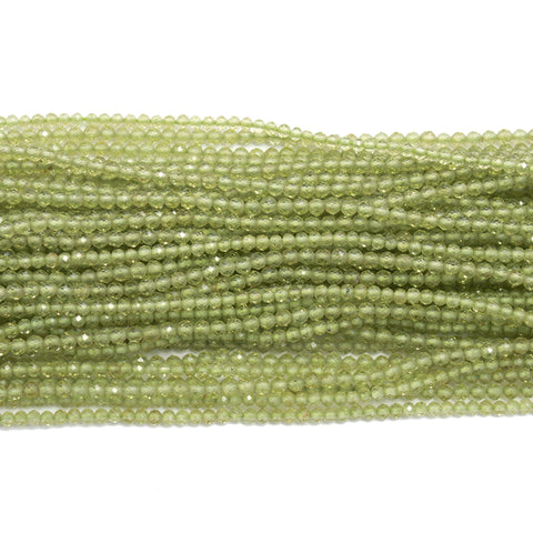 Peridot Green Pear Faceted Natural Beads 8 Inches Strands