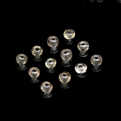 Amethyst Green Rondell Faceted Natural Beads Straight Drill