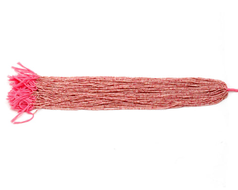 Pink Opal Round Pink Faceted Natural Beads 13 Inches Strands