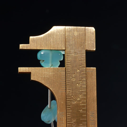 Aquamarine Butterfly Faceted Natural Beads 8 Inches Strands