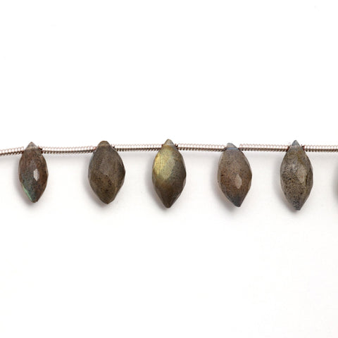 Natural Labradorite Round Faceted Natural 15 mm Beads 8 Inches Strands