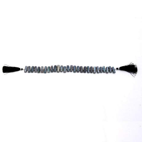 Mistic Coated Labradorite Tube Faceted Natural Bead 8 Inches Strands