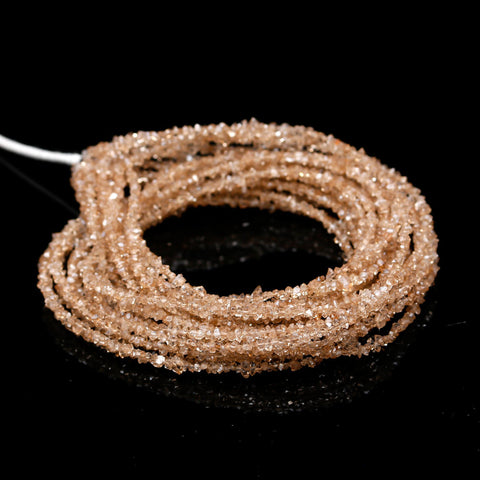 Herkimer Diamond Coffee Quartz Raw Smooth Natural Beads 16 Inches