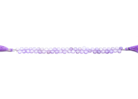 Amethyst Purple Drop Faceted Natural Beads 8 Inches Strands