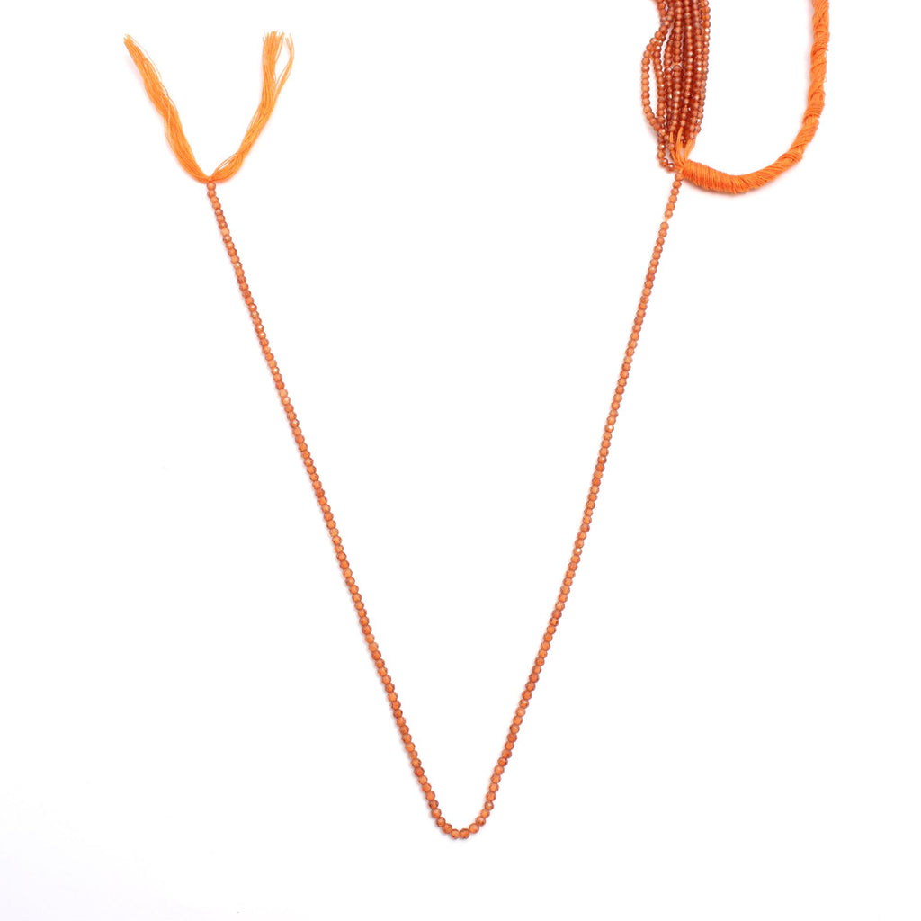 Carnelian Orange Cube Faceted Natural Beads 12 Inches Strands