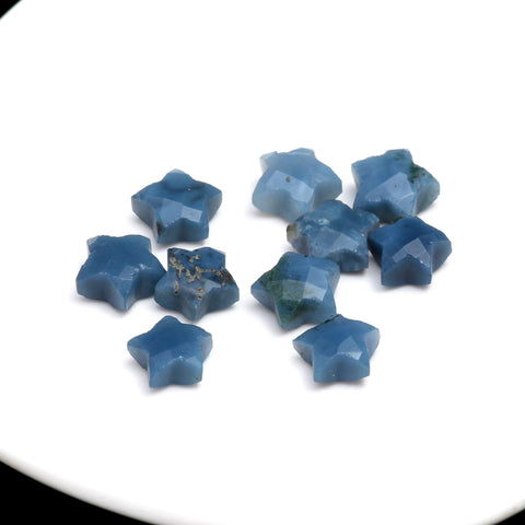 Blue Opal Blue Star Smooth Natural 15 MM Stone