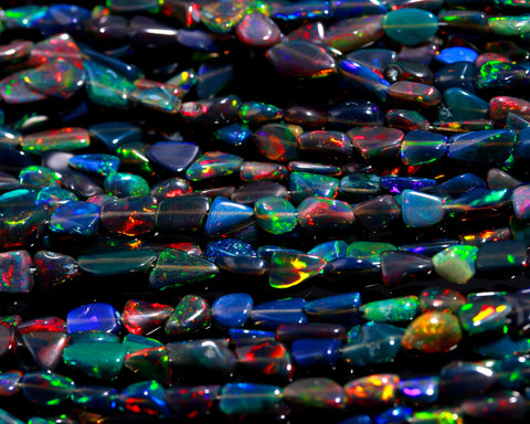 Ethiopian Opal Multi Color Rondell Faceted Natural Beads 16 Inches Strands