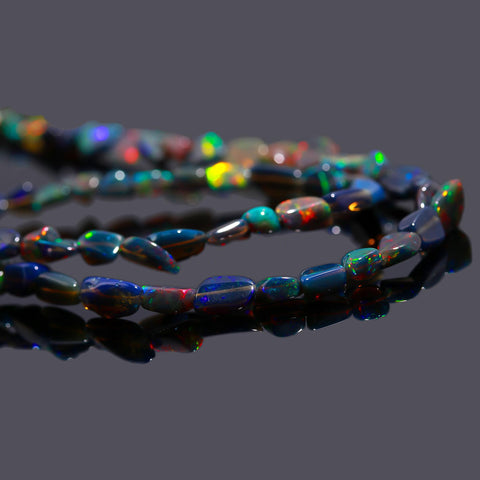 Ethiopian Opal Multi Color Rondell Faceted Natural Beads 16 Inches Strands