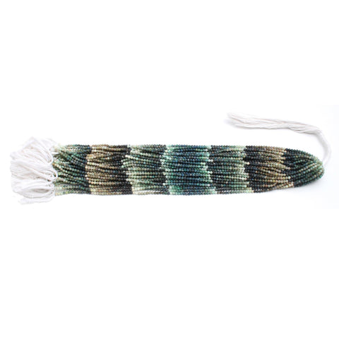 Emerald Green Round Carving Natural Beads 12 Inches Strands