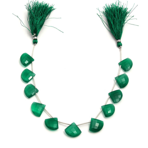 Green Onyx Tube Oval Smooth Natural Beads Necklace 8 Inches Strands