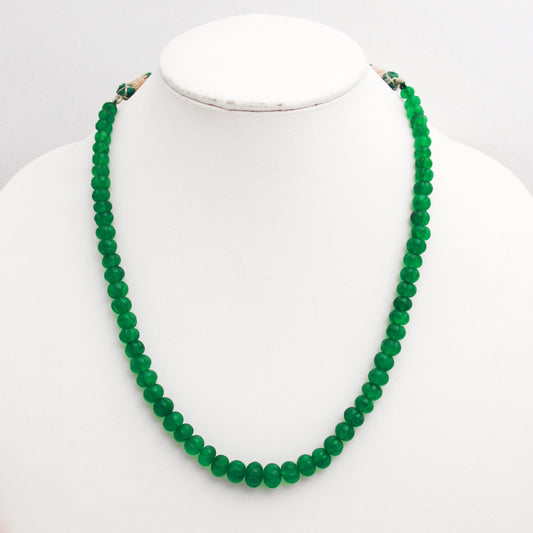 Green Watermelon Faceted Natural Beads 22 inches strands