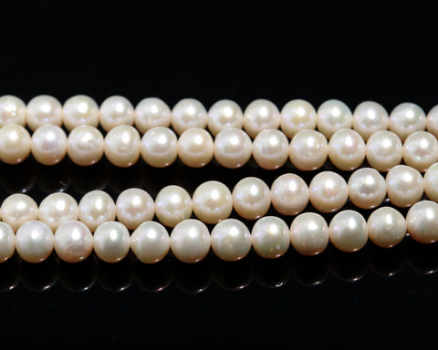 Pearl White Star Carving Natural Beads 12 Inches Strands