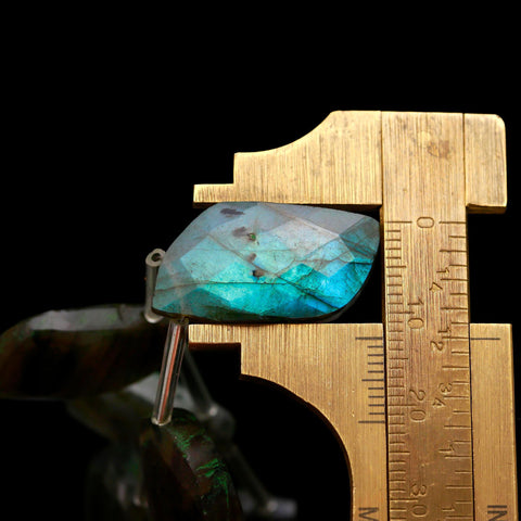 Natural Labradorite Smooth Heart Marquis Faceted Natural Beads 8 Inches Strands