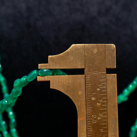 Chrome Diopside Green Rondelle Faceted Natural Beads 22 Inches Strands