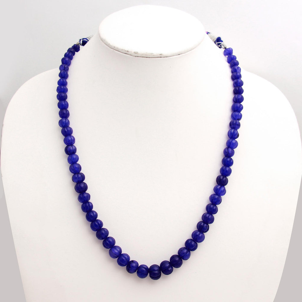 Blue Watermelon Faceted Natural Beads 8 inches strands