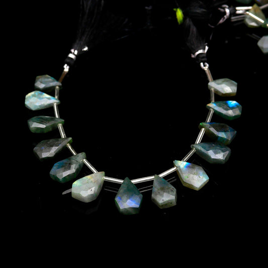 Labradorite Smooth Coffin Faceted Natural Beads 8 Inches Strands 1907