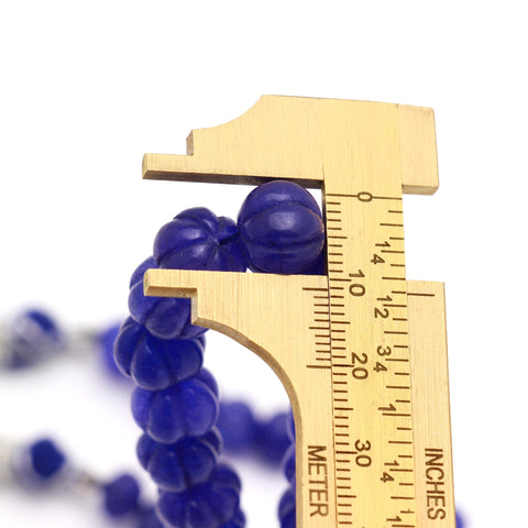 Blue Watermelon Faceted Natural Beads 8 inches strands