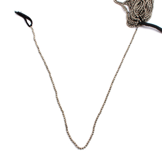 Hematite Black Spinel Round Faceted Mystic Coating Beads 12 Inches Strands