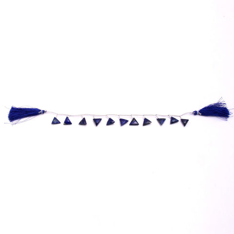 Lapis Lazuli Beads Triangle Faceted Natural Beads 8 Inches Strands