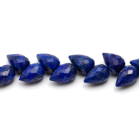 Lapis Lazuli Beads Drop Faceted Natural Beads 4 Inches Strands