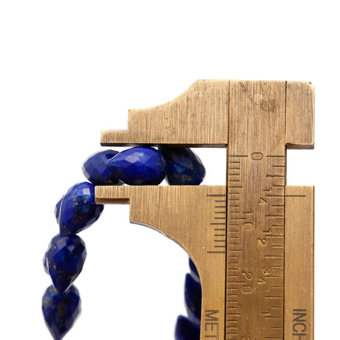 Lapis Lazuli Beads Drop Faceted Natural Beads 4 Inches Strands
