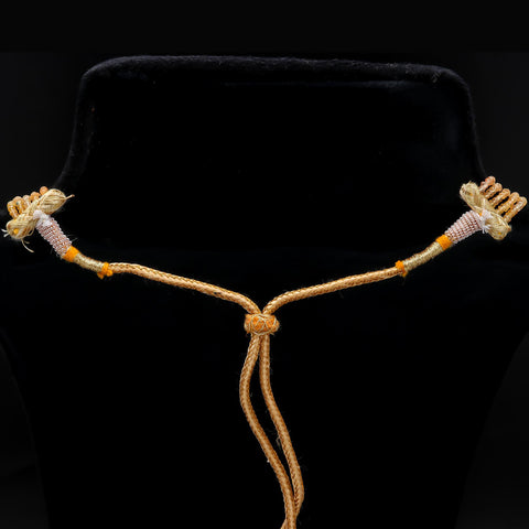 Yellow Sapphire Shaded Orange Sapphire Round Faceted Natural Beads 22 Inches